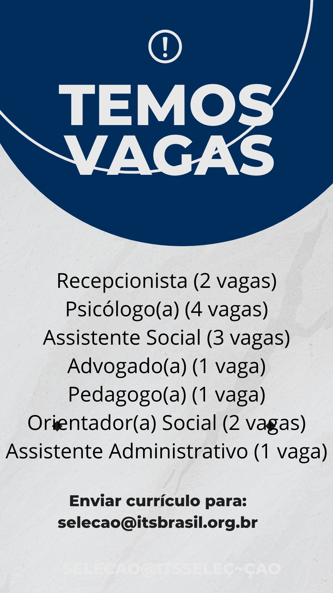 Venha para o time ITS Brasil !!!